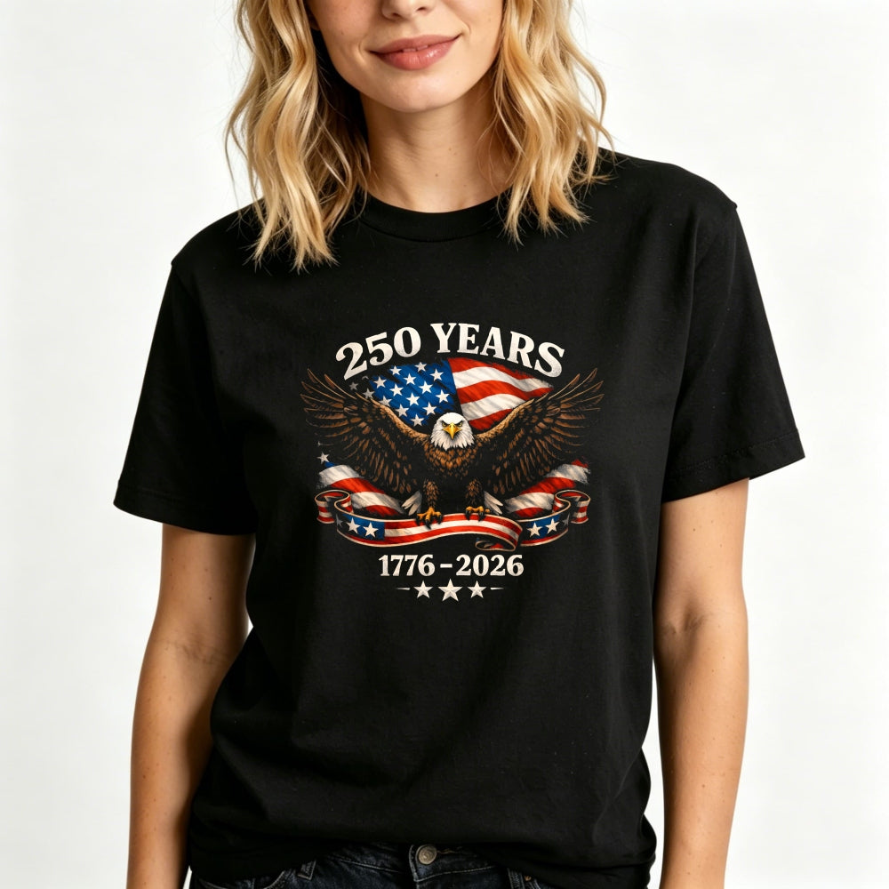 Patriotic Eagle American Flag 250 Years 1776 2026 Classic T-Shirt