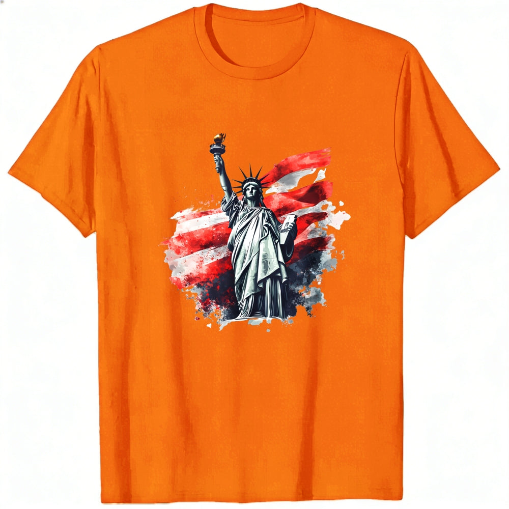 Patriotic American Flag Statue Of Liberty Classic T-Shirt