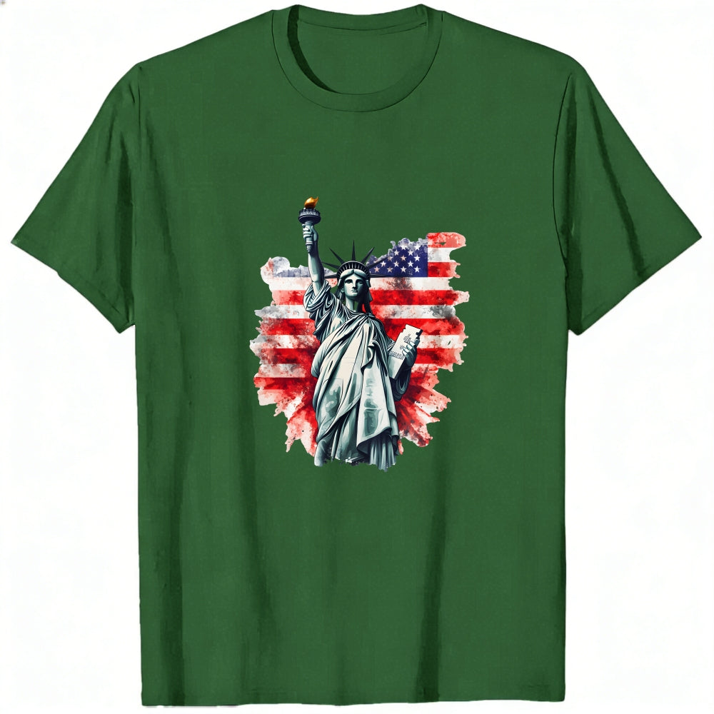 American Flag Statue Of Liberty Classic T-Shirt