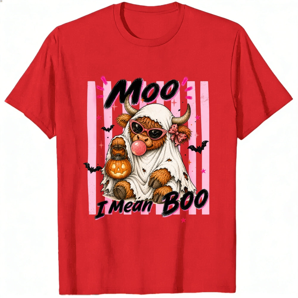Funny Halloween Cow Ghost Moo I Mean Boo Classic T-Shirt