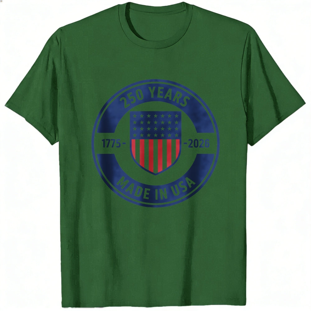 Patriotic American Flag Design Classic T-Shirt 250 Years 1775 2026 Made In Usa