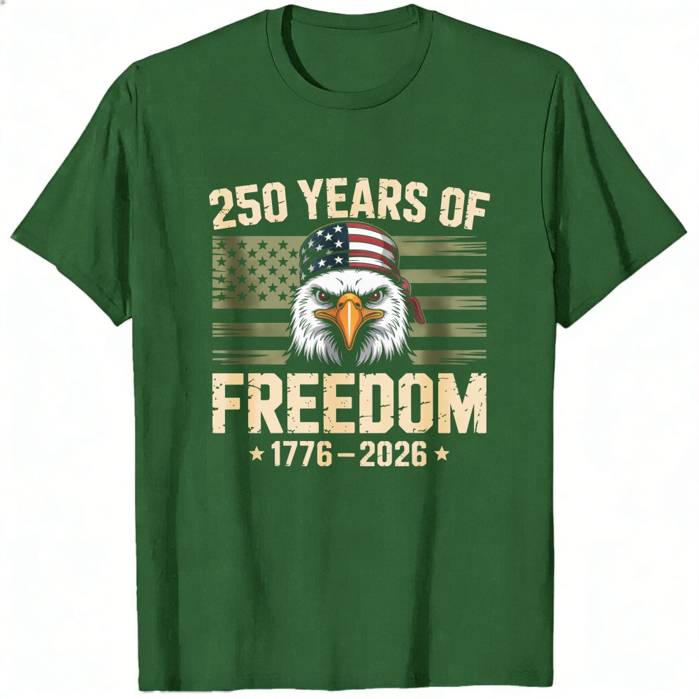 Patriotic Eagle American Flag Classic T-Shirt 250 Years Of Freedom 1776 2026