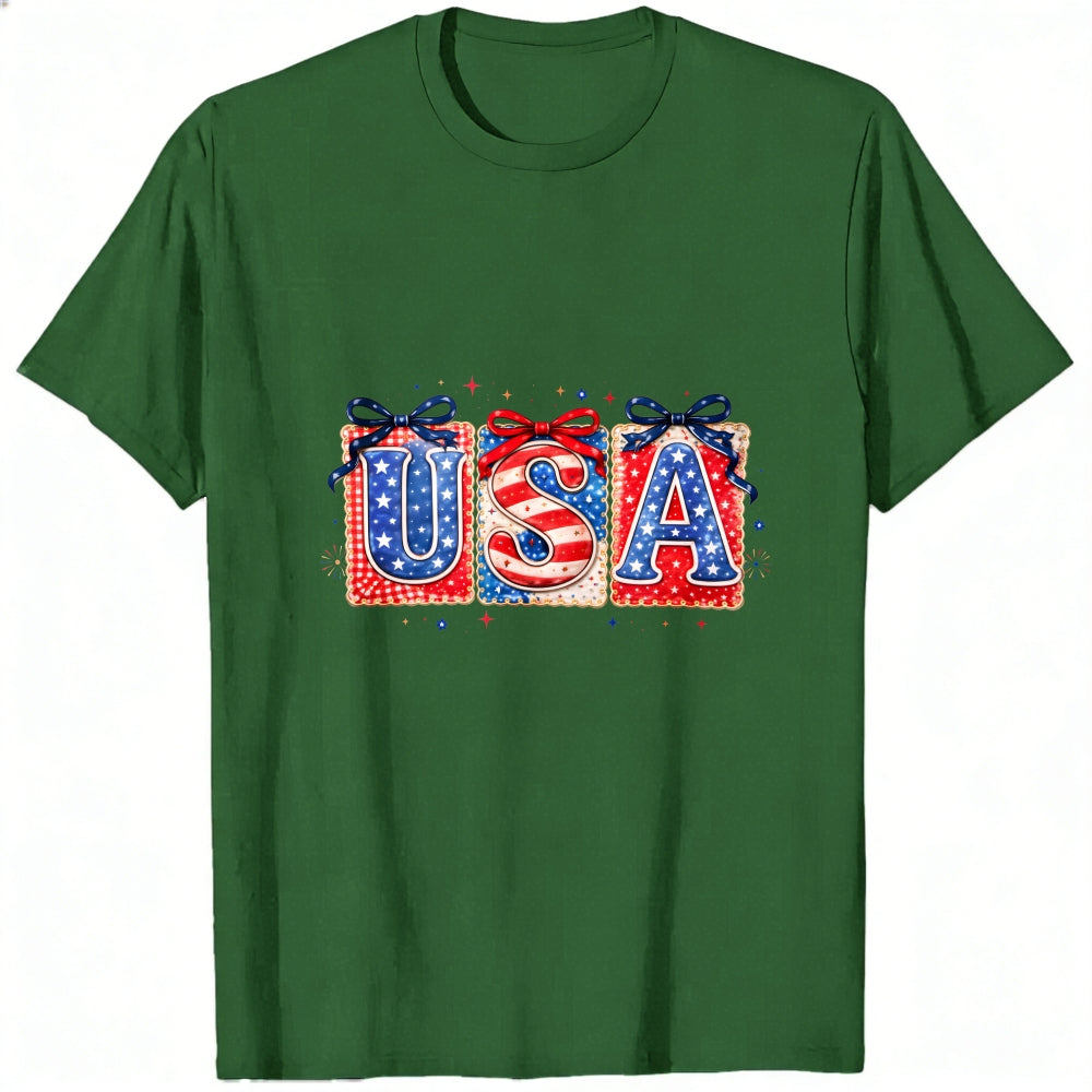 Patriotic Usa Flag Design Classic T-Shirt