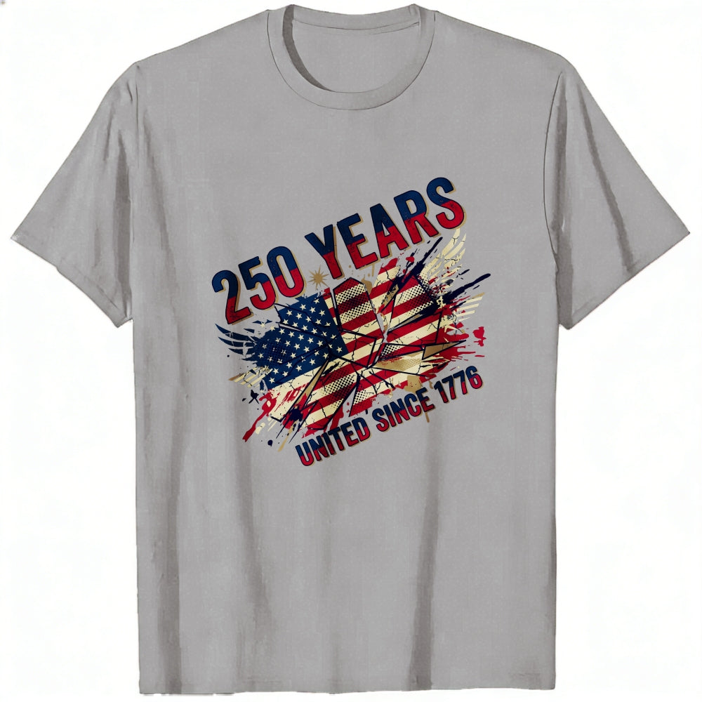 Patriotic American Flag Design Classic T-Shirt 250 Years United Since 1776