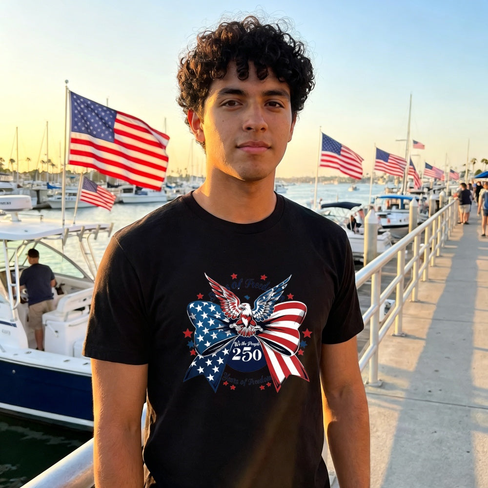 Patriotic American Flag Design Classic T-Shirt USA 250 Years Celebration