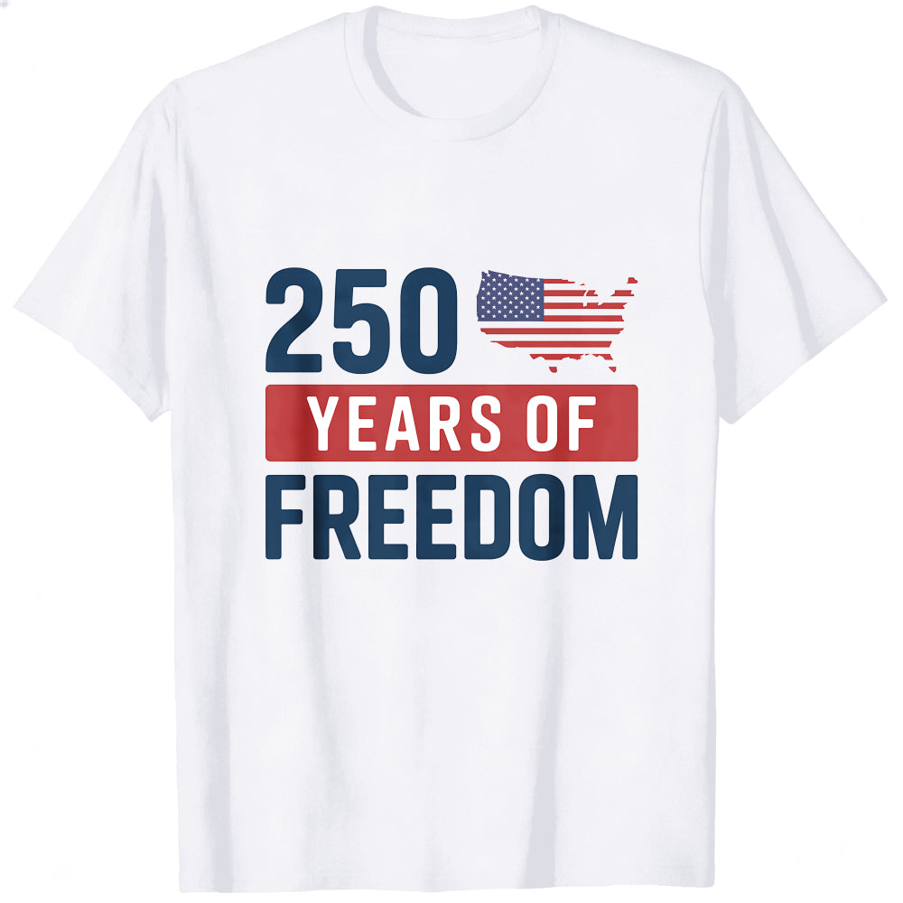 Patriotic American Flag 250 Years Of Freedom Classic T-Shirt