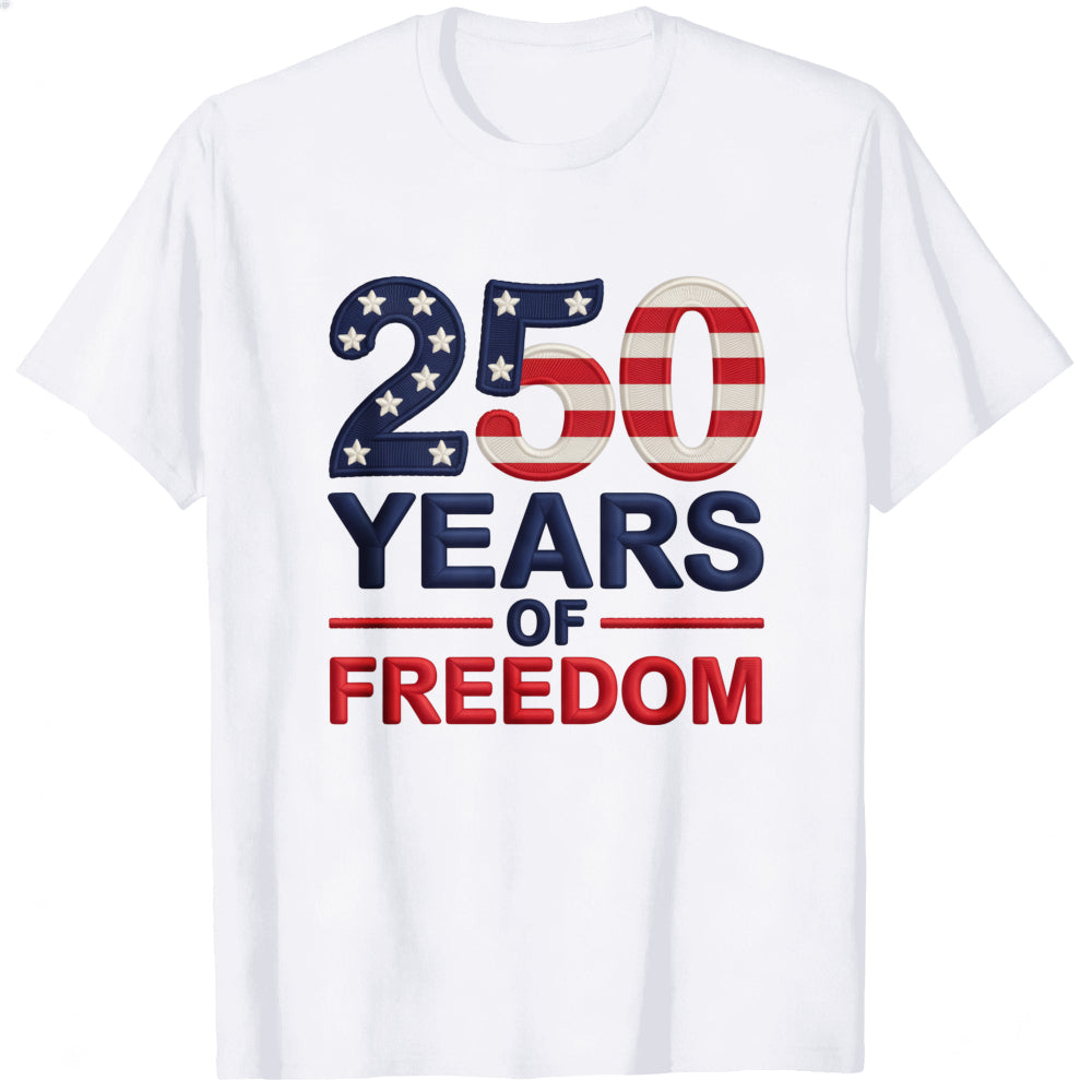 Patriotic American Flag Design Classic T-Shirt 250 Years Of Freedom