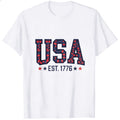Patriotic Usa Flag Pattern Classic T-Shirt
