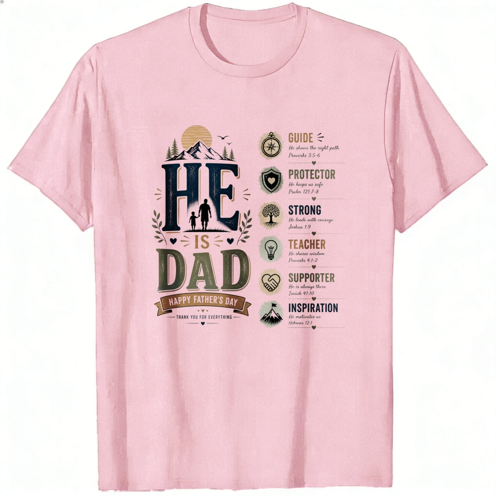 Retro Typography Classic T-Shirt He Is Dad Father's Day Design
