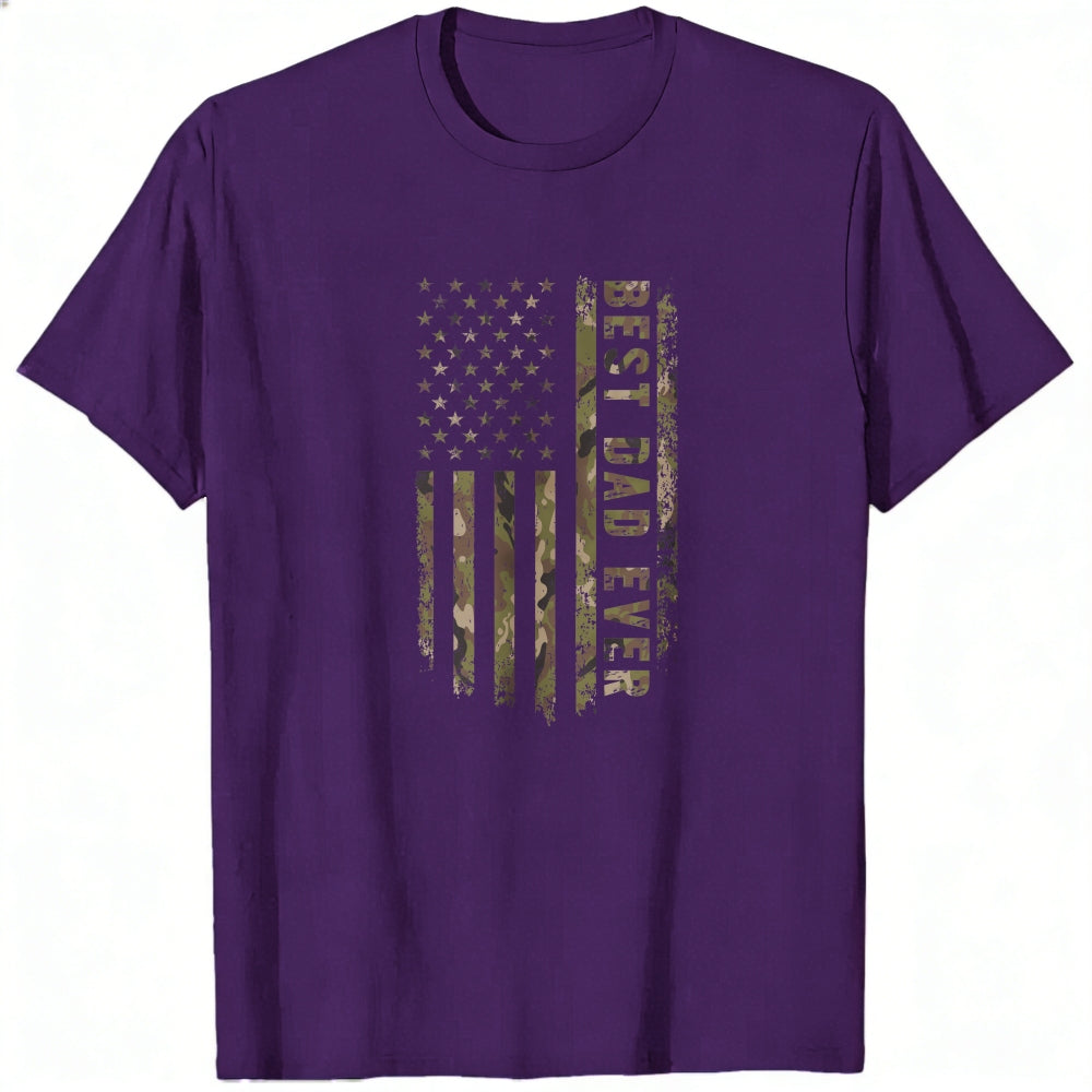 American Flag Camouflage Best Dad Ever Classic T-Shirt