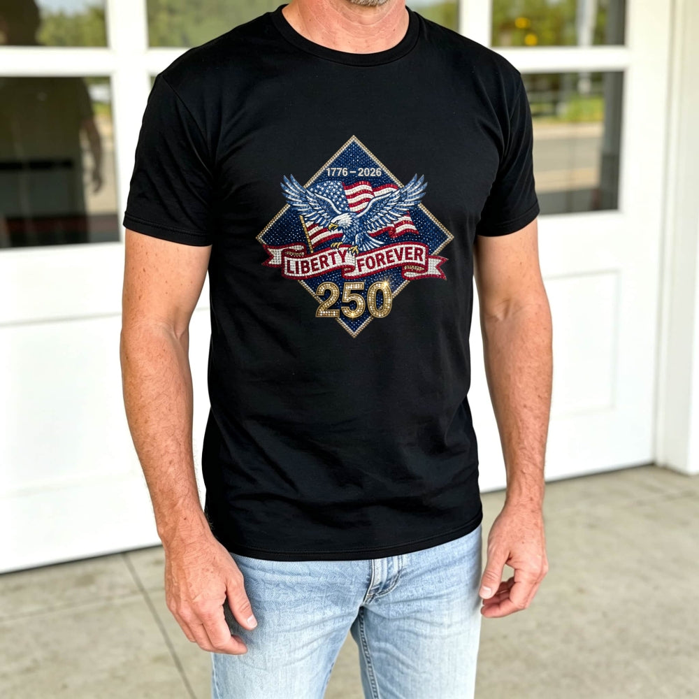 Patriotic Eagle American Flag 1776 2026 Liberty Forever 250 Classic T-Shirt