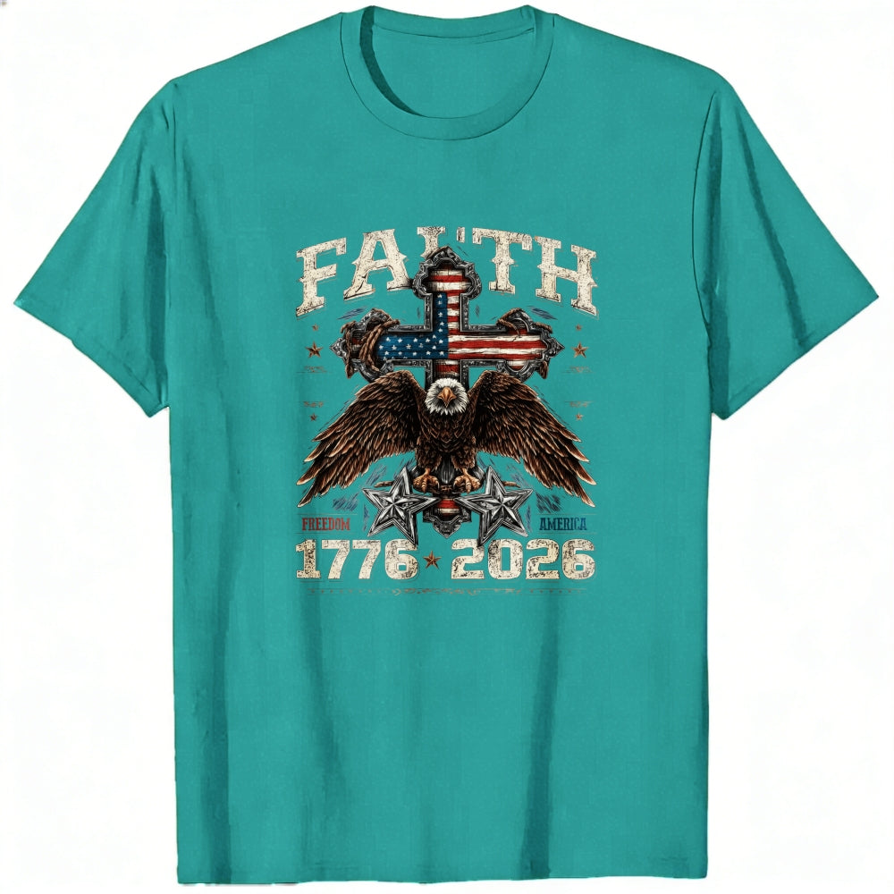 American Eagle Cross Faith Freedom Classic T-Shirt