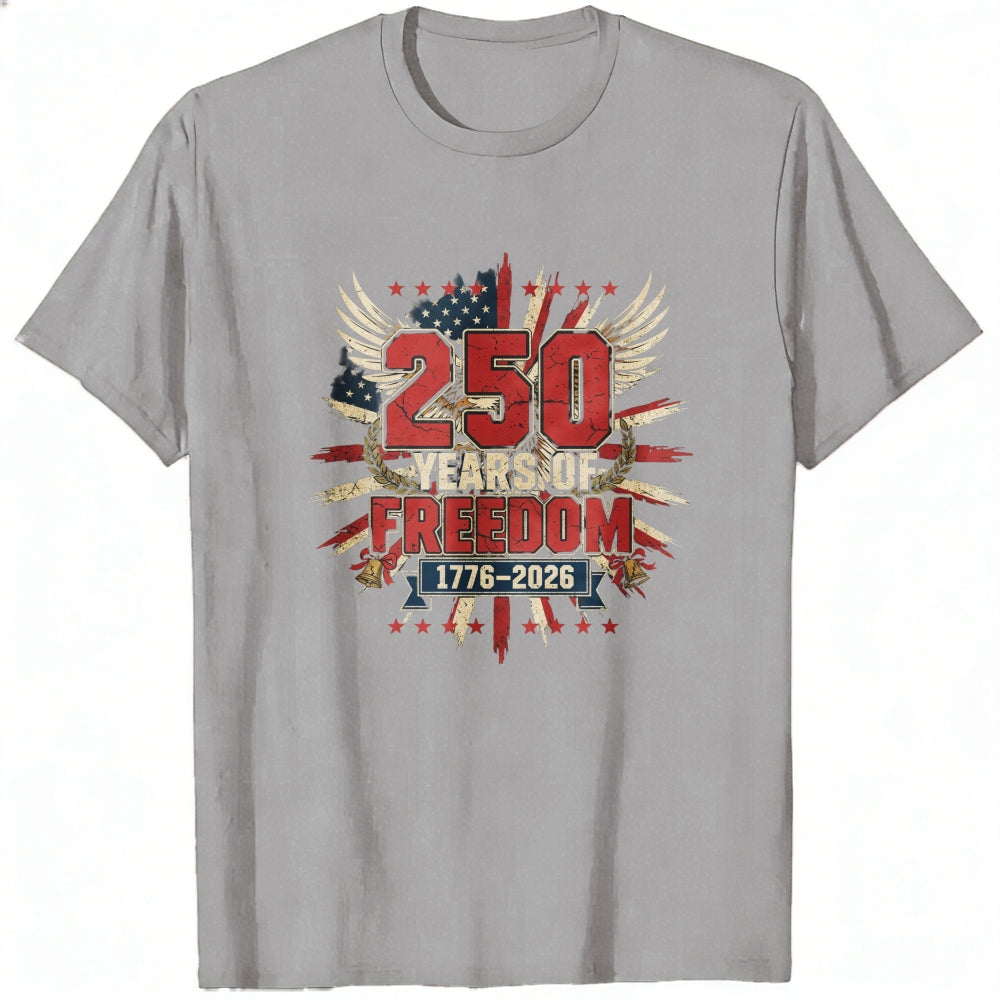 Patriotic American Flag Wings 250 Freedom 1776 2026 Classic T-Shirt