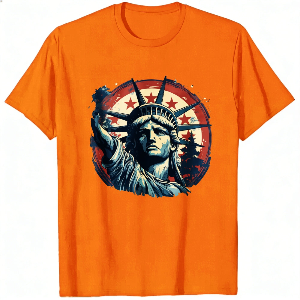 American Flag Statue Of Liberty Classic T-Shirt