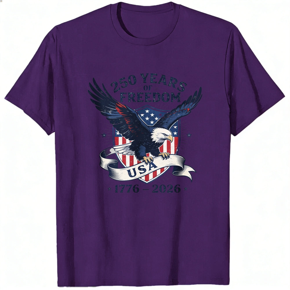 Patriotic Eagle Design Classic T-Shirt 250 Years Of Freedom Usa 1776 2026