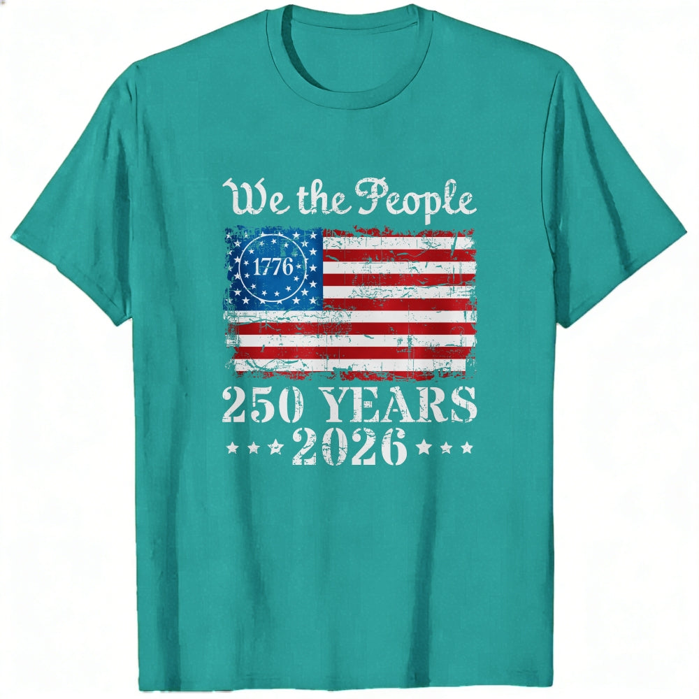 American Flag Patriotic Design Classic T-Shirt We The People 1776 250 Years 2026