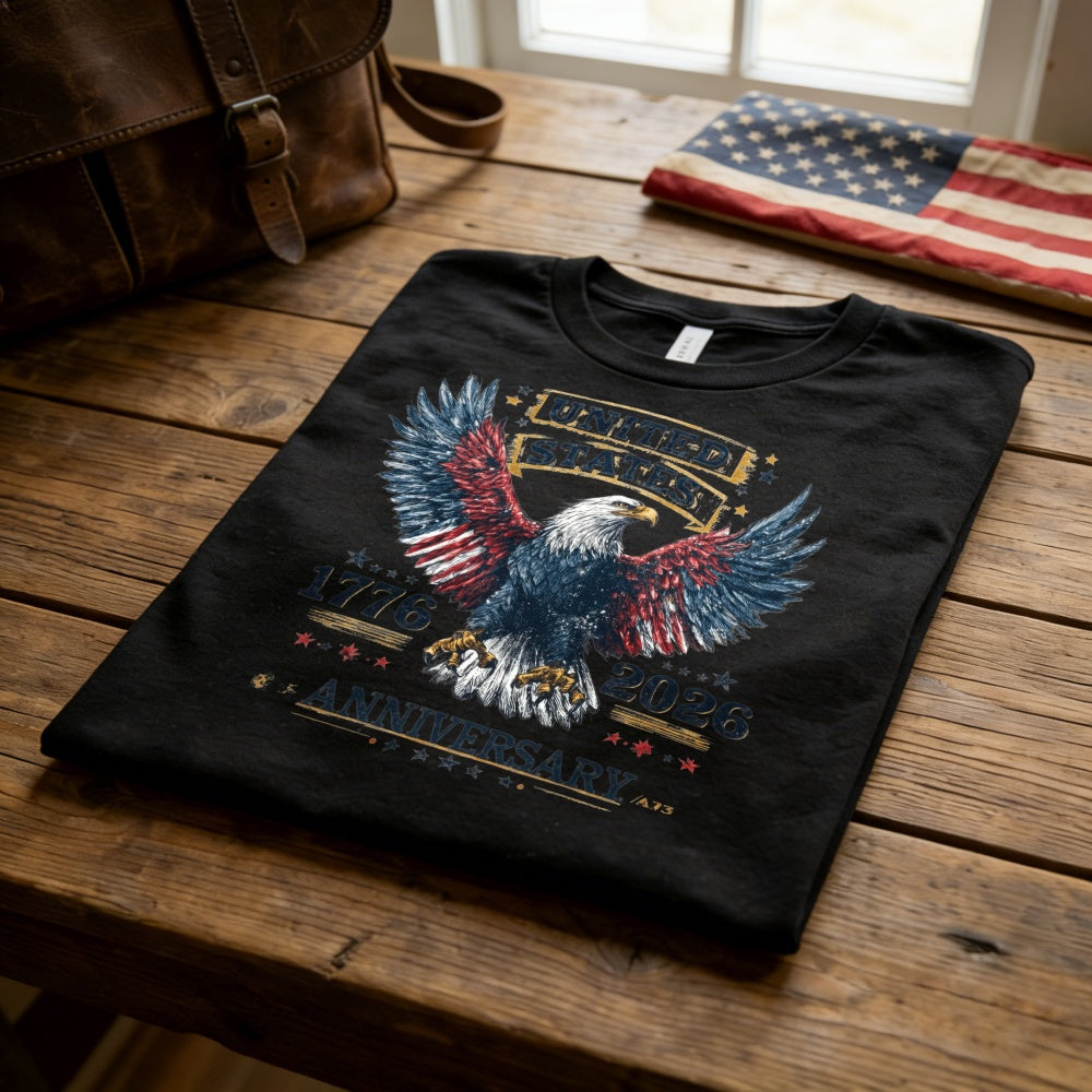 Patriotic Eagle Design Classic T-Shirt United States 1776 2026 Anniversary