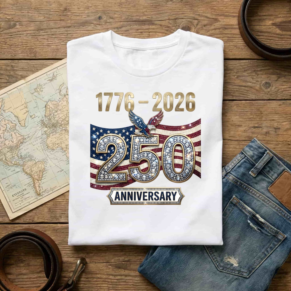 Patriotic American Flag Eagle 250th Anniversary Classic T-Shirt