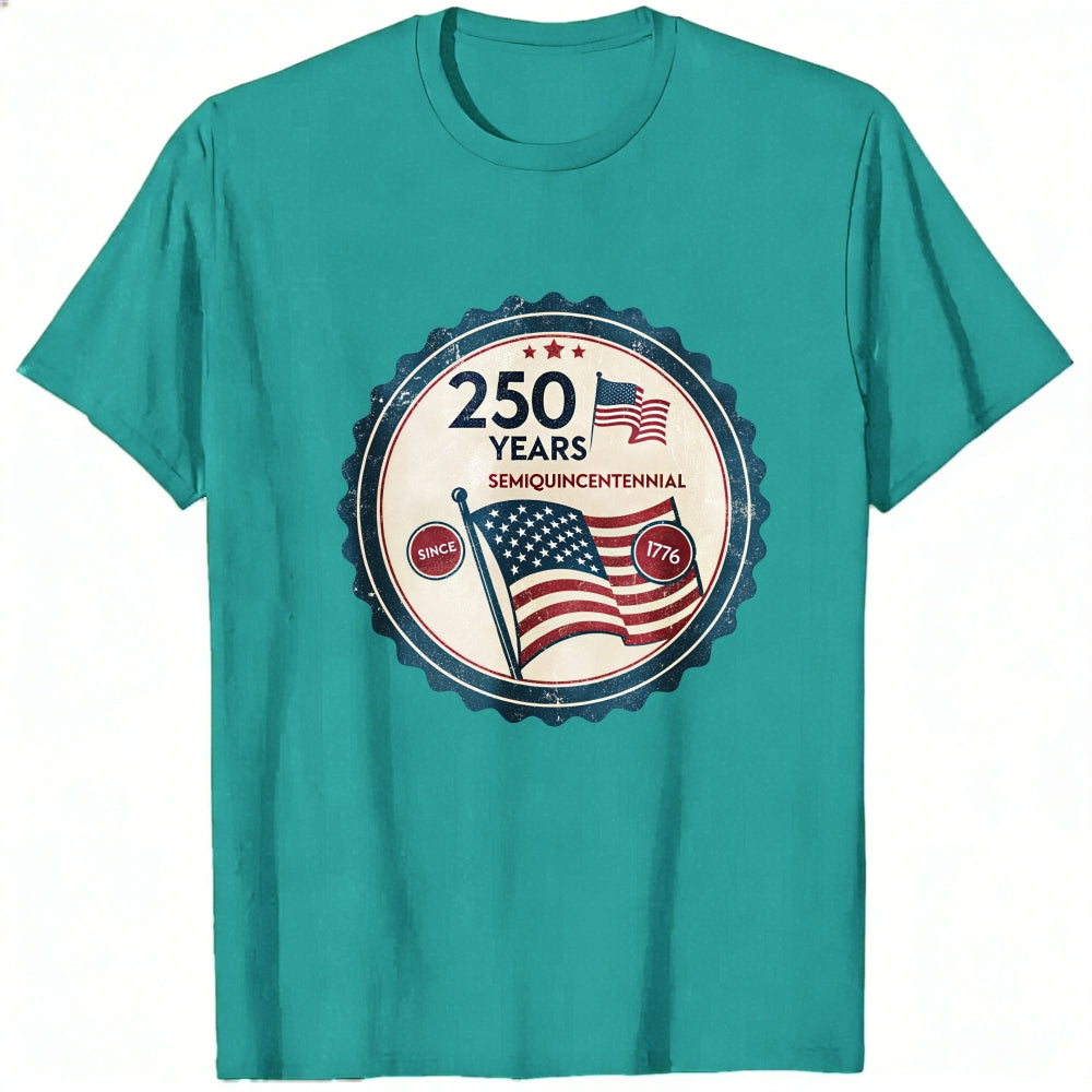 Patriotic American Flag 250 Years Semiquincentennial Classic T-Shirt