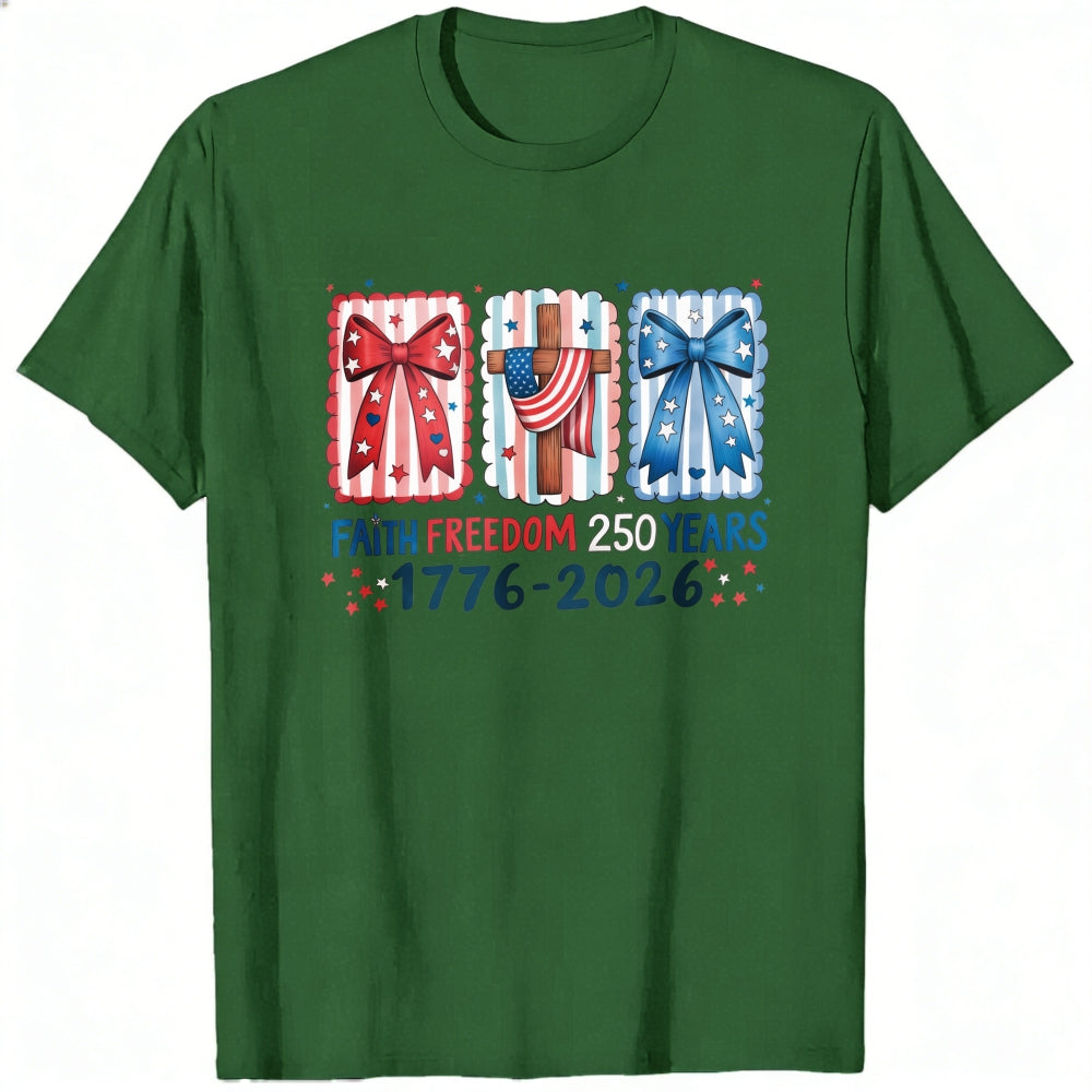 Patriotic Faith Freedom 250 Years 1776 2026 Classic T-Shirt