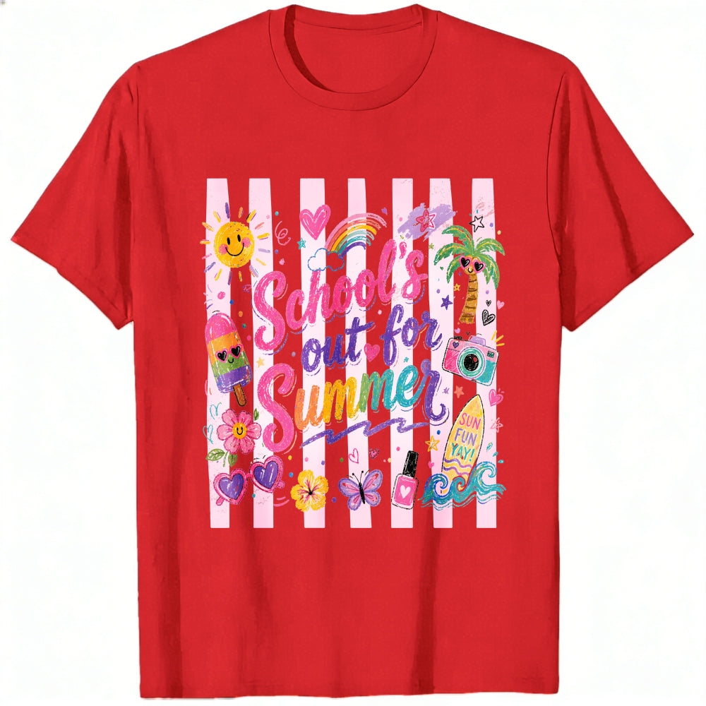 Cute Summer Vibes Classic T-Shirt School's Out For Summer Graphic Tee