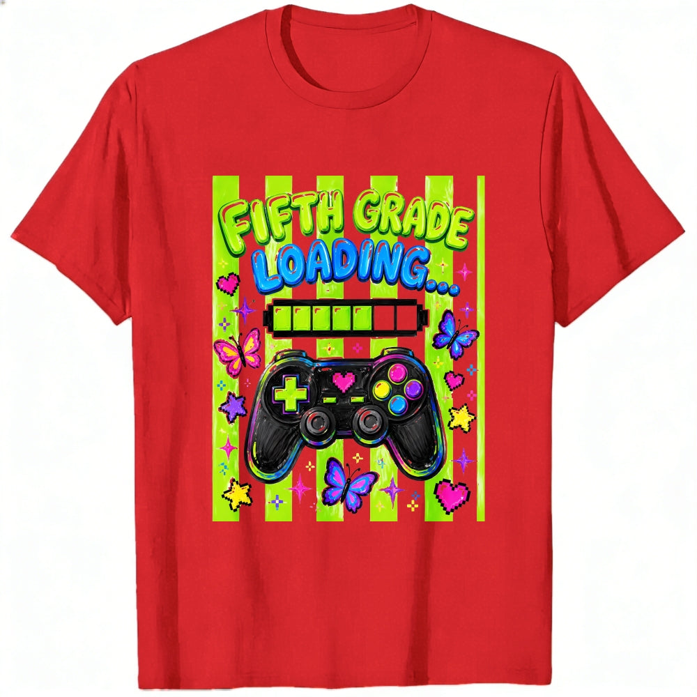 Cute Gamer Girl Fifth Grade Loading Classic T-Shirt