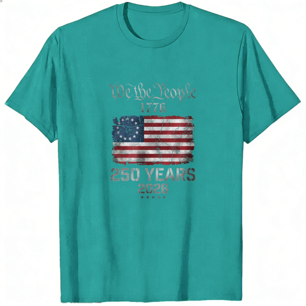 American Flag Patriotic Design Classic T-Shirt We The People 1776 250 Years 2026