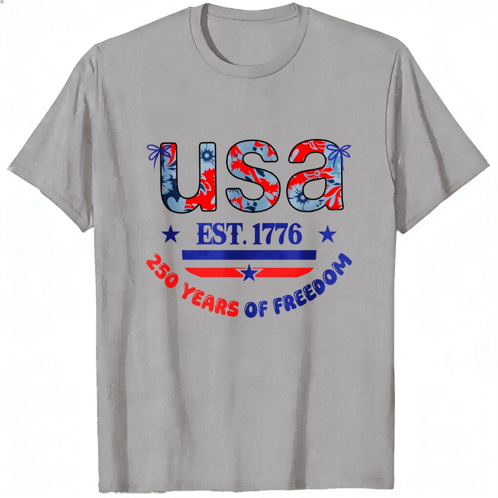 Patriotic Usa Flag Design Classic T-Shirt 250 Years Of Freedom Celebration