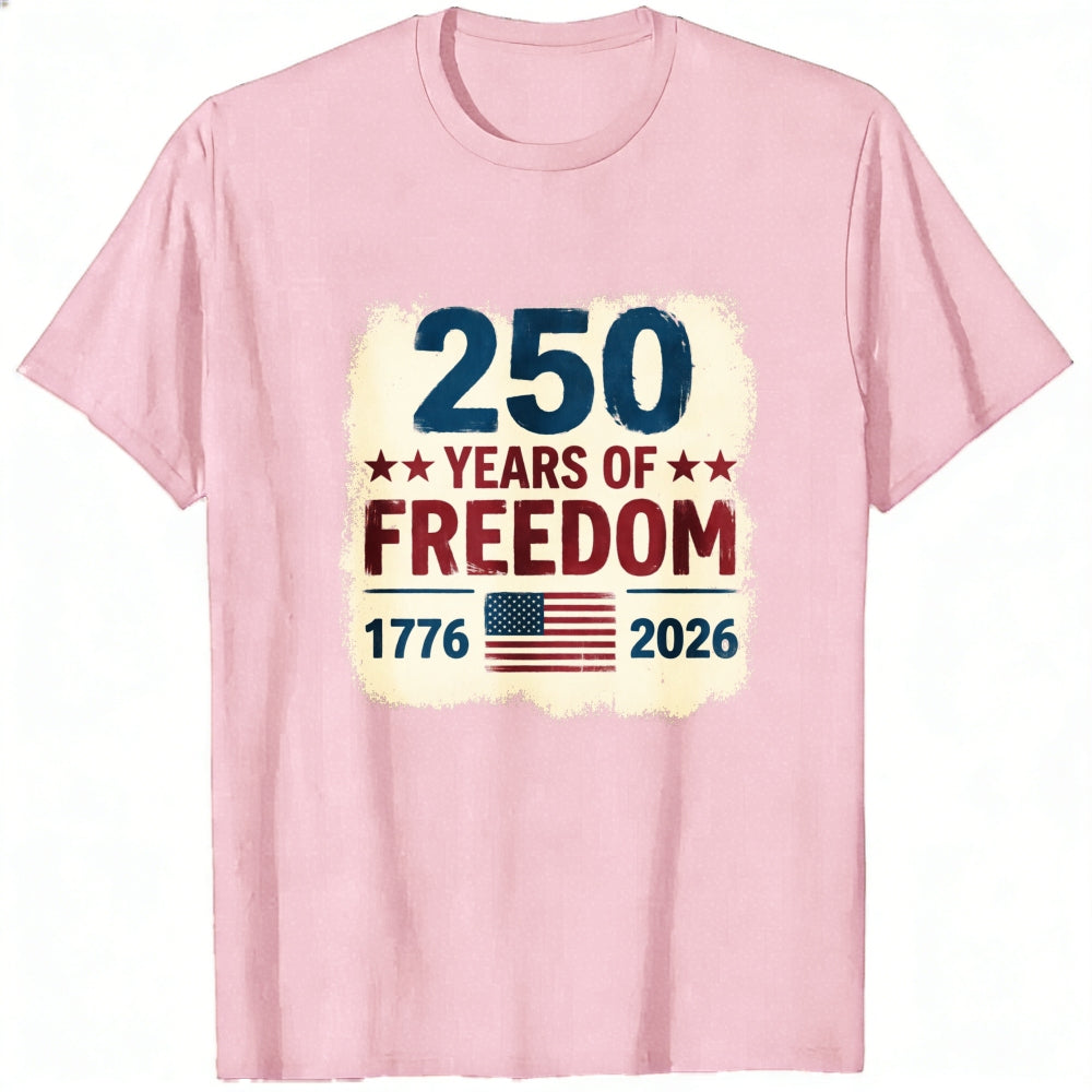 Patriotic American Independence Day 250 Years Of Freedom Classic T-Shirt