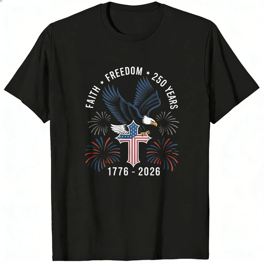 Patriotic Eagle And Fireworks Classic T-Shirt