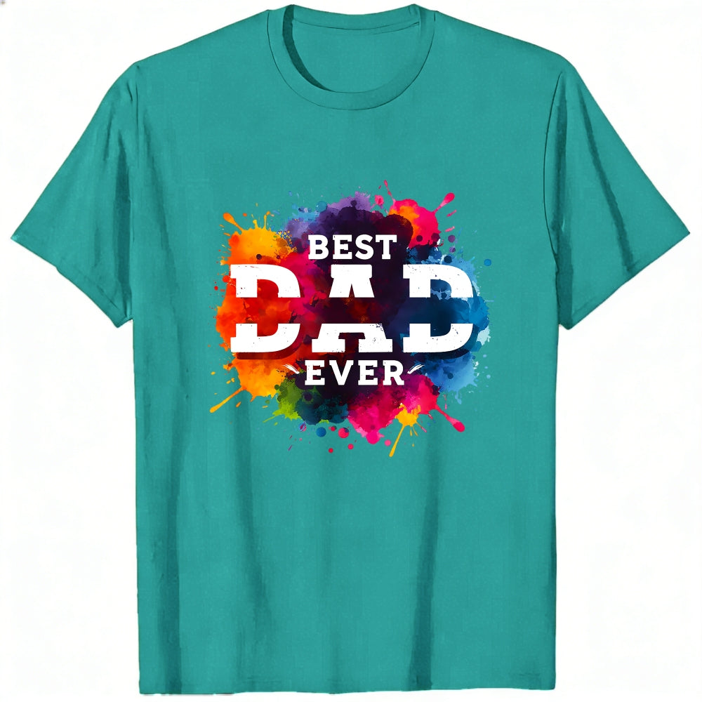 Colorful Splash Design Classic T-Shirt Best Dad Ever