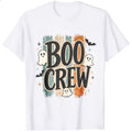 Halloween Retro Boo Crew Ghosts Bats Classic T-Shirt