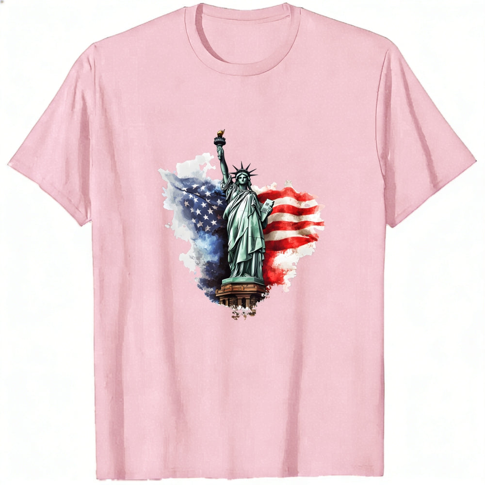 American Flag Statue Of Liberty Classic T-Shirt