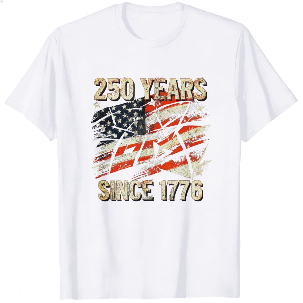 Patriotic American Flag Design Classic T-Shirt 250 Years Since 1776