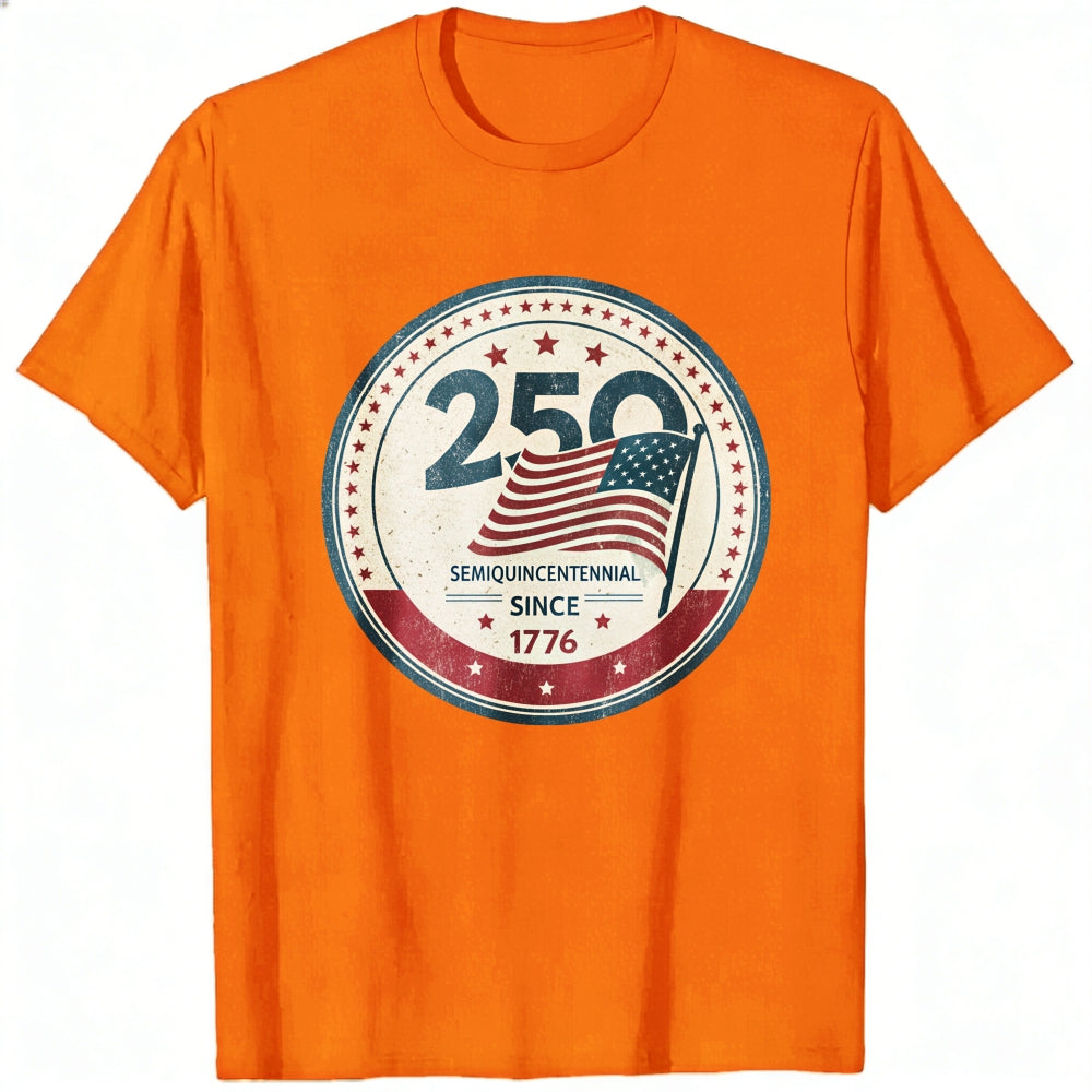 Patriotic American Flag Design Classic T-Shirt 250th SemiQuincentennial Since 1776