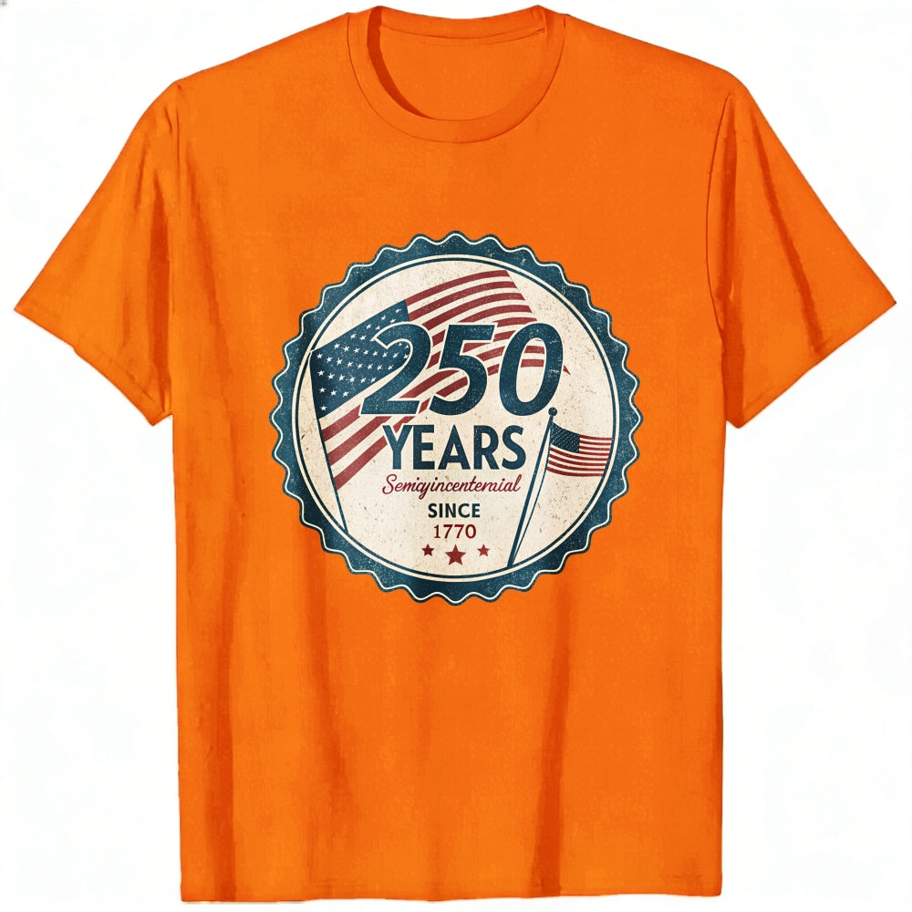 Patriotic American Flag Design Classic T-Shirt 250 Years Since 1770