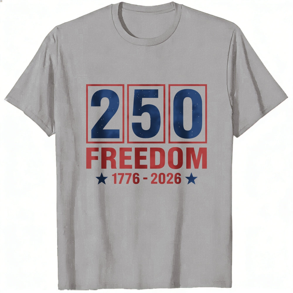 Patriotic American Independence Day 250 Freedom 1776 2026 Classic T-Shirt