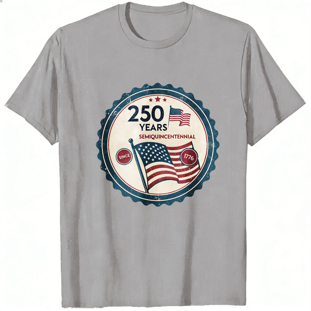 Patriotic American Flag 250 Years Semiquincentennial Classic T-Shirt