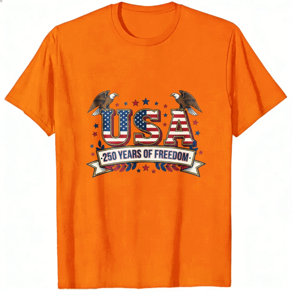 Patriotic American Flag Eagle Design Classic T-Shirt USA 250 Years Of Freedom