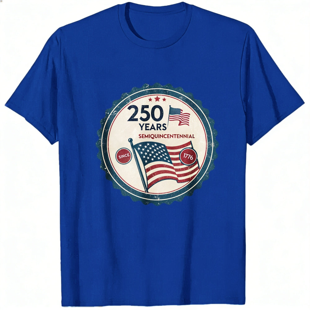 Patriotic American Flag 250 Years Semiquincentennial Classic T-Shirt