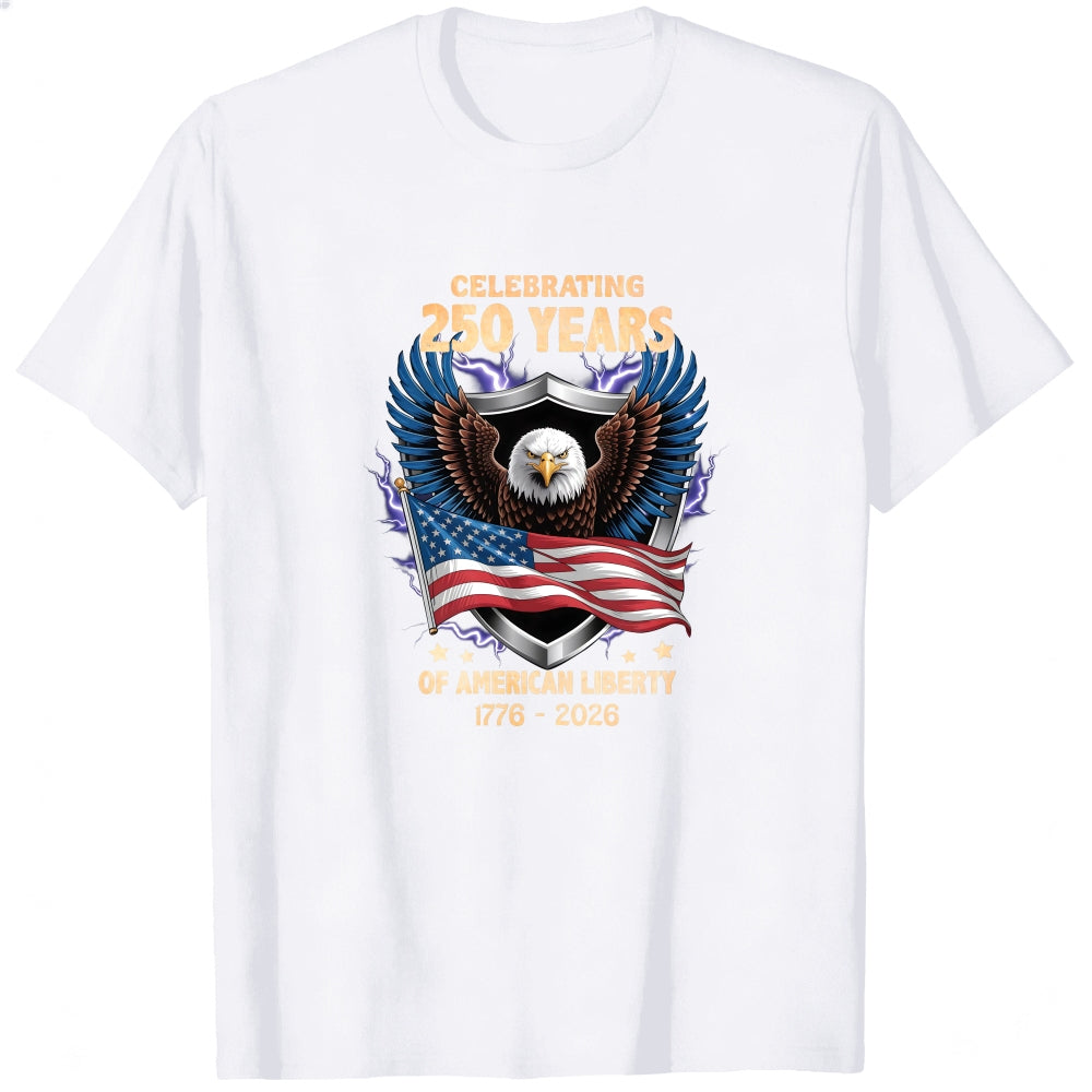 Patriotic Eagle American Flag Classic T-Shirt Celebrating 250 Years Of American Liberty 1776 2026