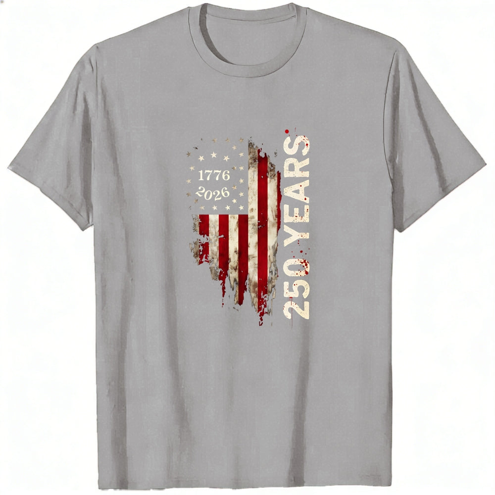 Patriotic American Flag Design Classic T-Shirt 250 Years 1776 2026