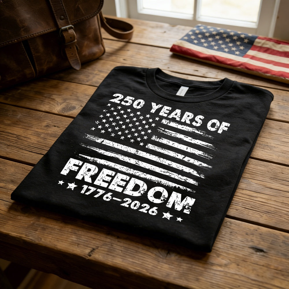 American Flag Design Classic T-Shirt 250 Years Of Freedom 1776 2026