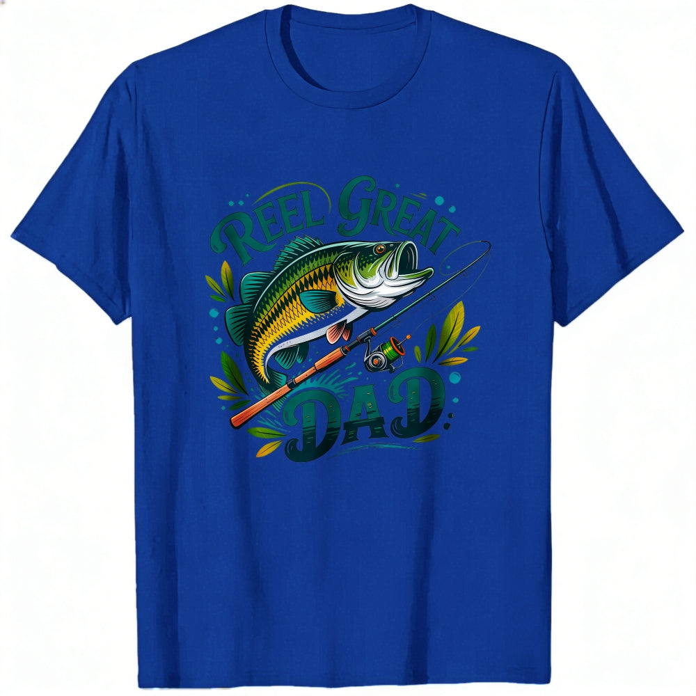 Fishing Theme Classic T-Shirt Reel Great Dad