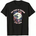 American Eagle Patriotic Design Classic T-Shirt 250 Years Of Freedom 1776 2026