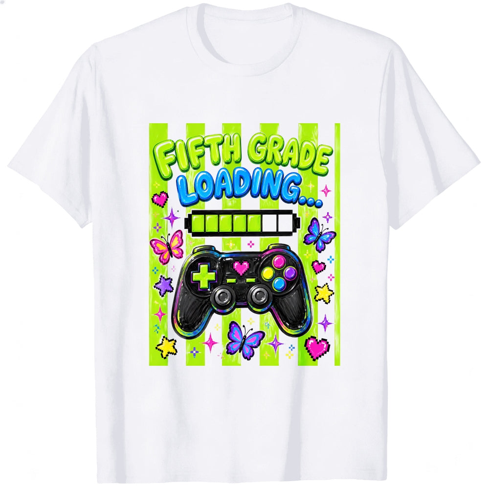Cute Gamer Girl Fifth Grade Loading Classic T-Shirt
