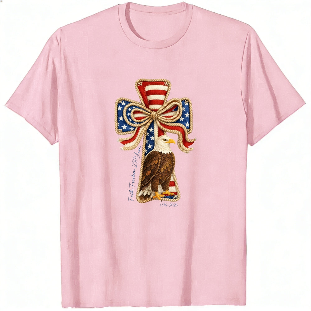 Patriotic Eagle Cross Design Classic T-Shirt