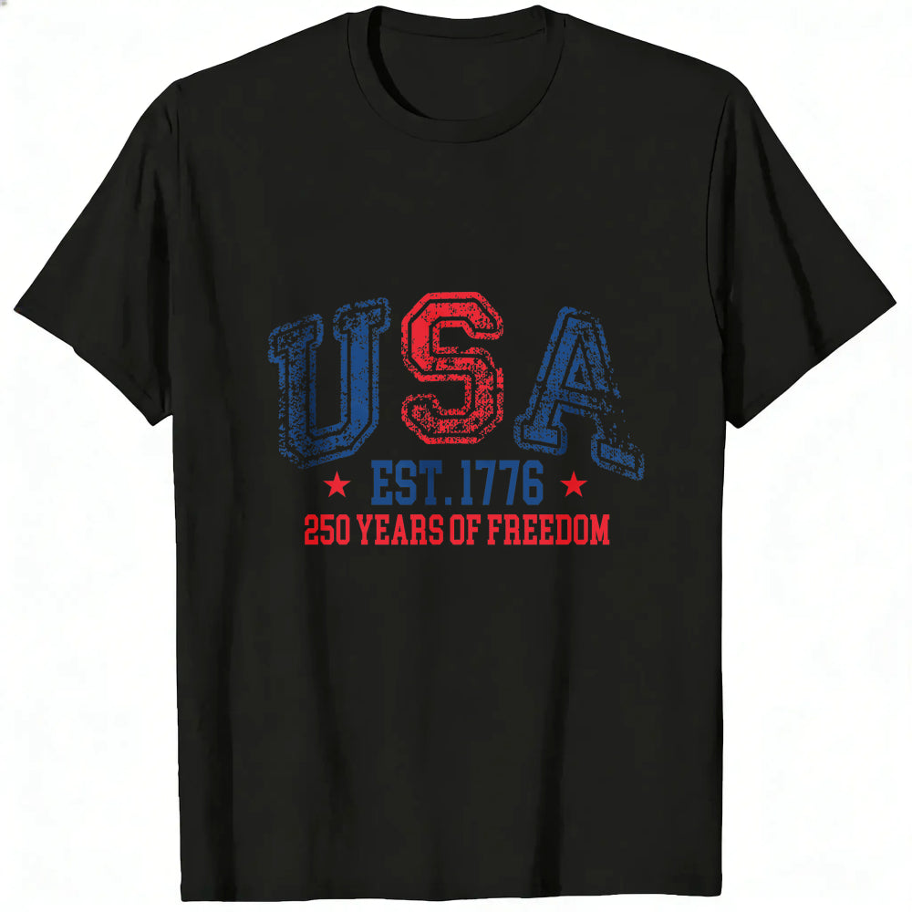 Patriotic Usa Flag Design Classic T-Shirt 250 Years Of Freedom