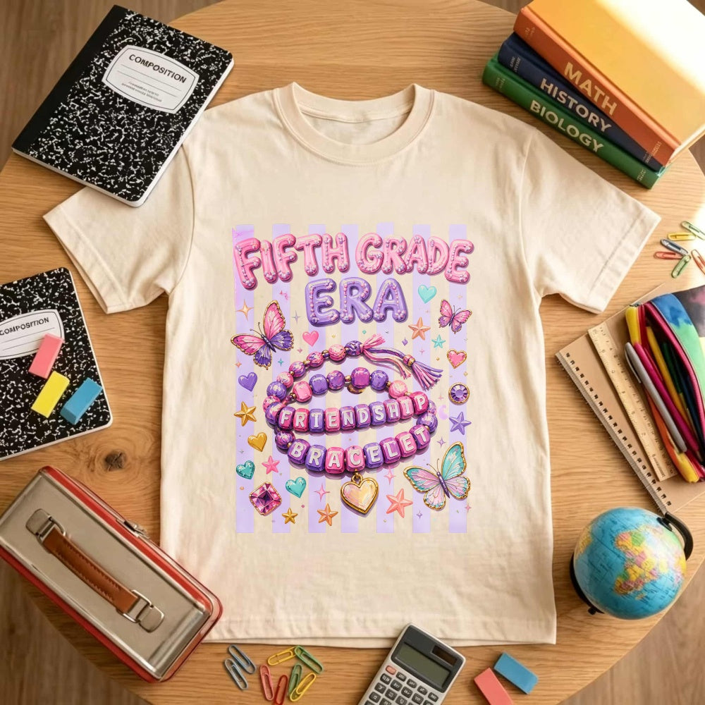 Cute Aesthetic Classic T-Shirt Fifth Grade Era Friendship Bracelet Butterflies