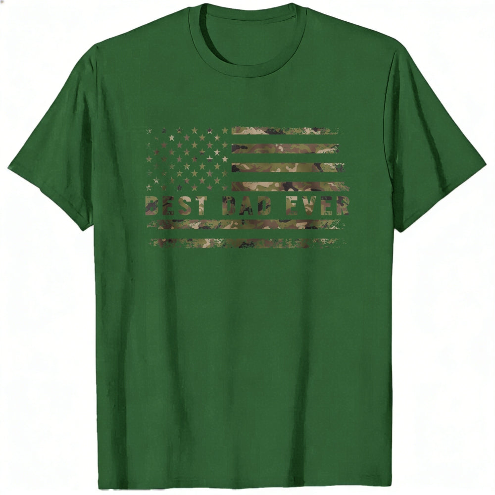 American Flag Camo Best Dad Ever Classic T-Shirt